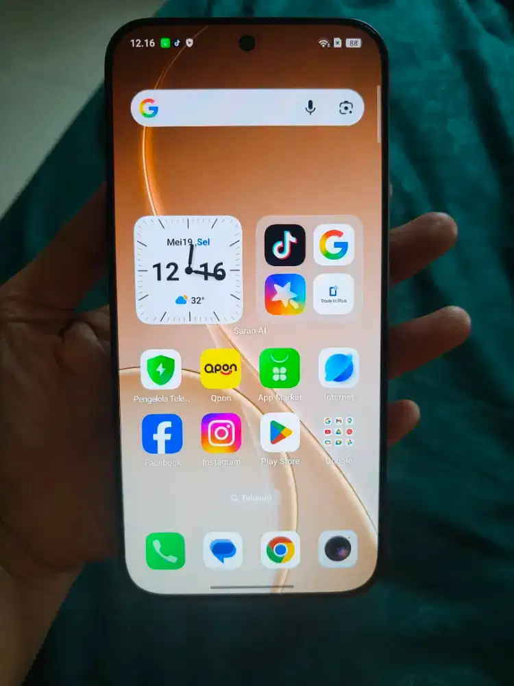 Djual Oppo Reno 15promax 12/512 masih ada kartu garansi