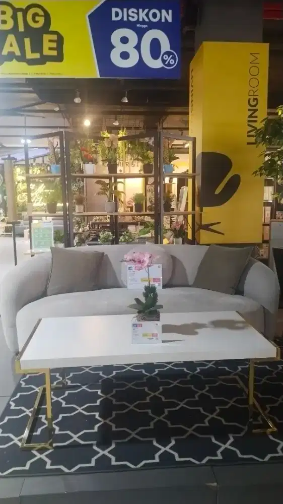 3 seat fabric cashew
