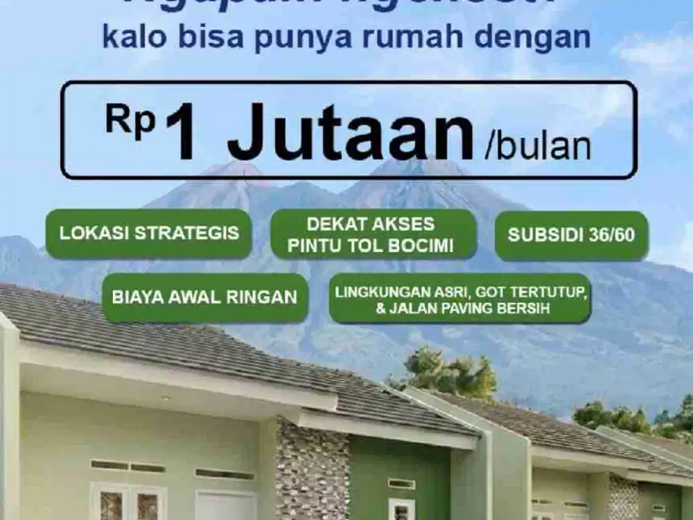 Rumah Subsidi Terbaik Dekat Exit Tol Parungkuda