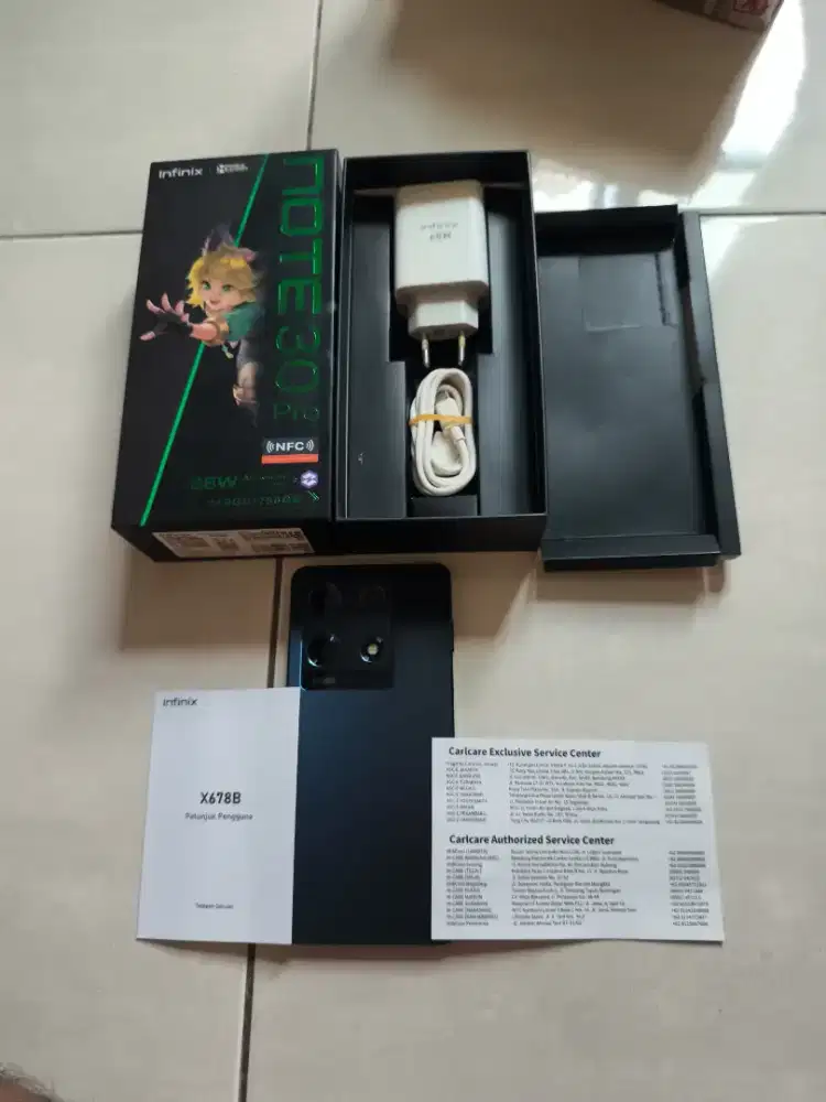 Infinix note 30 pro 8/256gb magic black indonesia