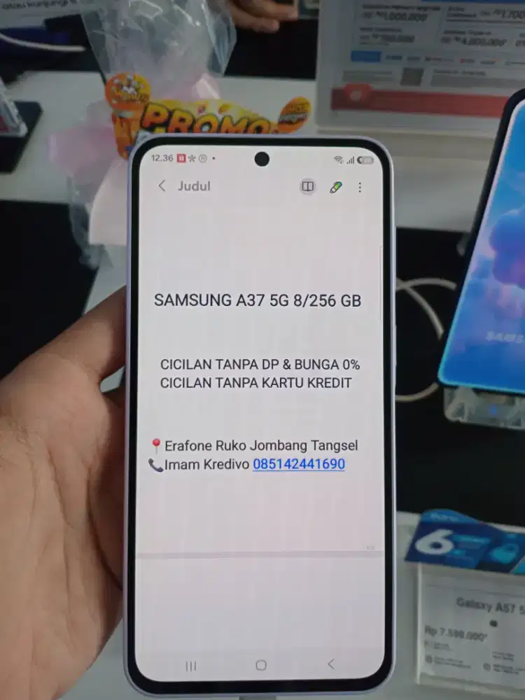 SAMSUNG A37 5G 8/256GB CICILAN TANPA DP