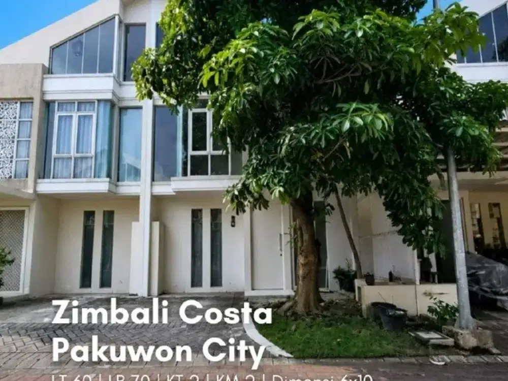 Rumah Zimbali Costa, Grand Island, Pakuwon City MINIMALIS, SIAP HUNI