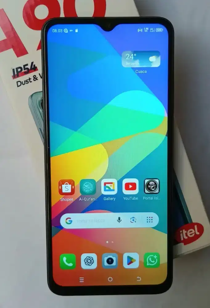 Itel A90 Like New Garansi Panjang [Ram 4+8/64, Fingerprint..]