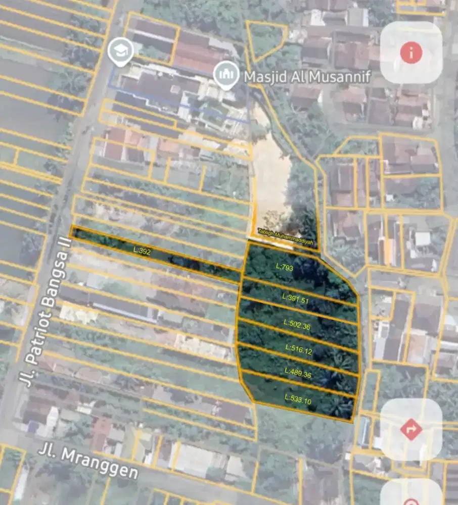 Jual Tanah Murah Lokasi Dekat UMY Bantul