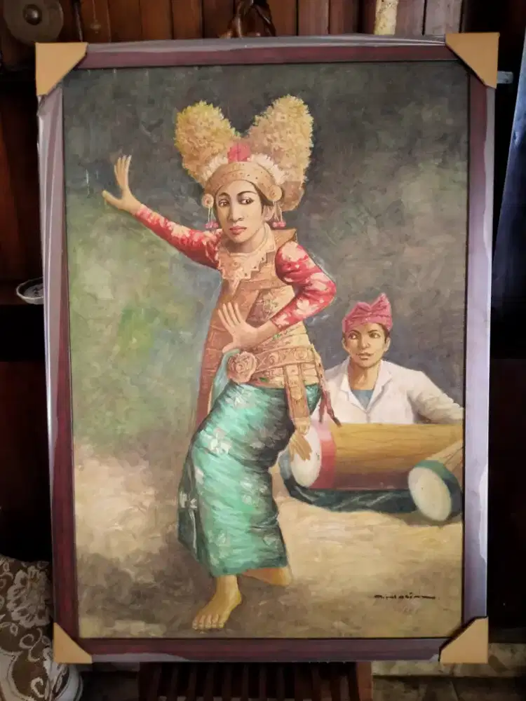 Dijual Lukisan Kanvas Bali Kuno di Raya Langsep, Kota Malang