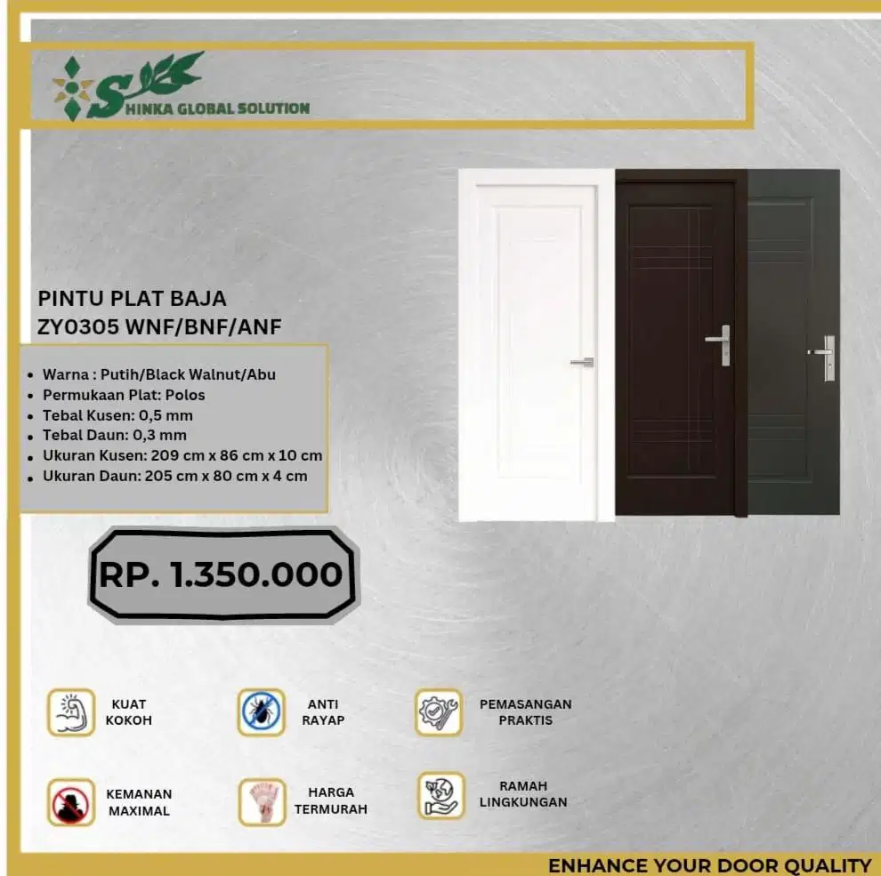 PINTU BAJA ZY0305 WNF/BNF/ANF