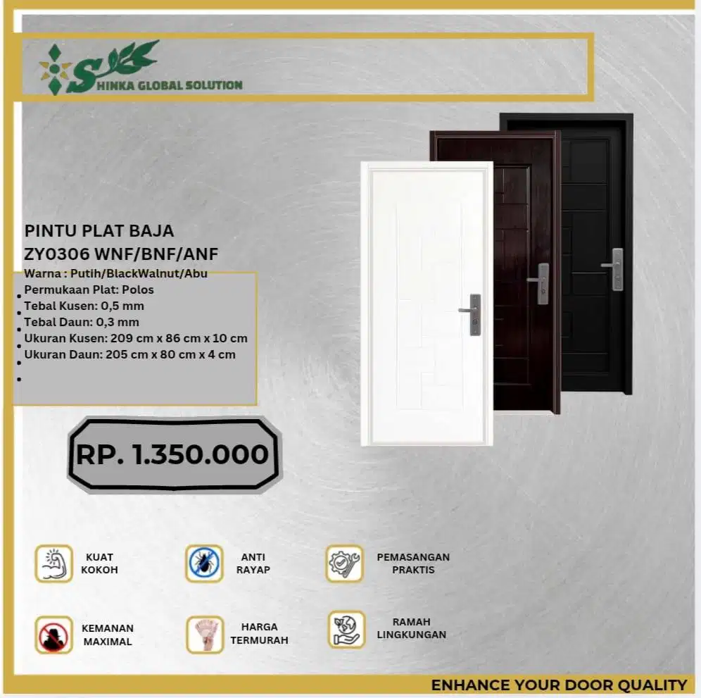 PINTU BAJA ZY0306 WNF/BNF/ANF