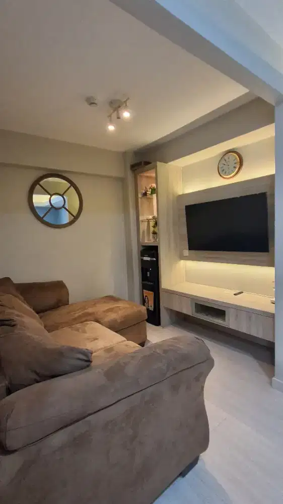 Apartemen Bassura City Tipe 2BR Jadi 1 BR Furnish Sewakan Bulanan