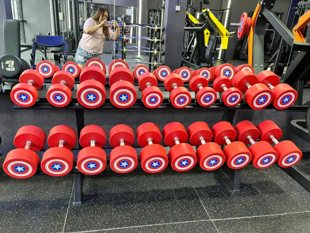 Dumble plate captain america alat angkat beban komersial