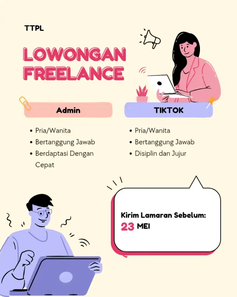 Freelance harian.