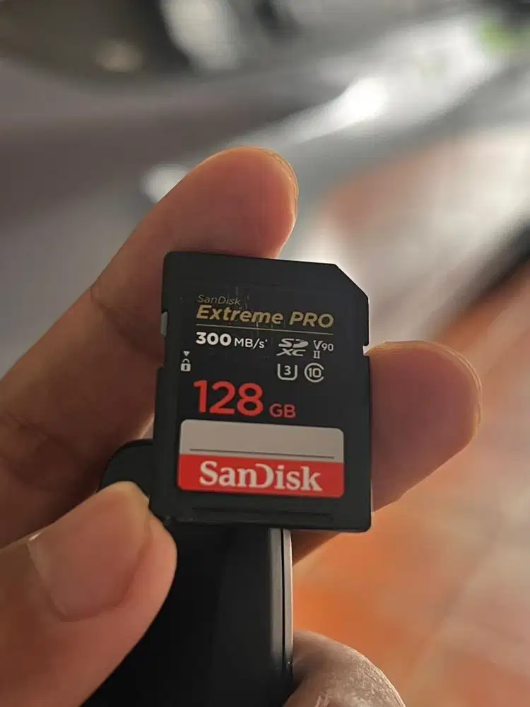 SanDisk Extreme PRO SDXC UHS-II 128GB 300MB/s V90 - Bekas Original