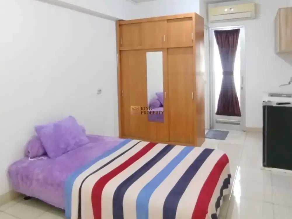 Praktis sekali  Dekat Mall & Nyaman! Studio 21m2 Furnish Siap Huni Lantai Rendah Green Bay Pluit Greenbay