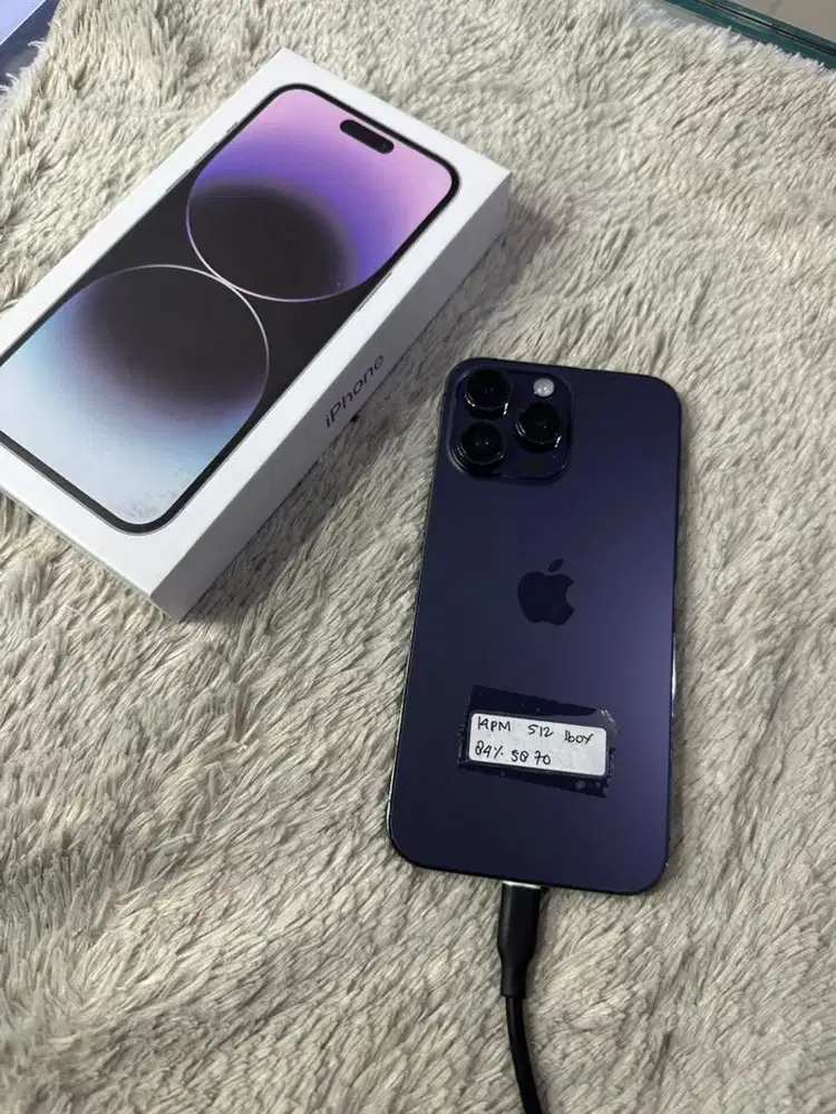 Iphone 14 pro max 512 gb ibox fullset ori mulus