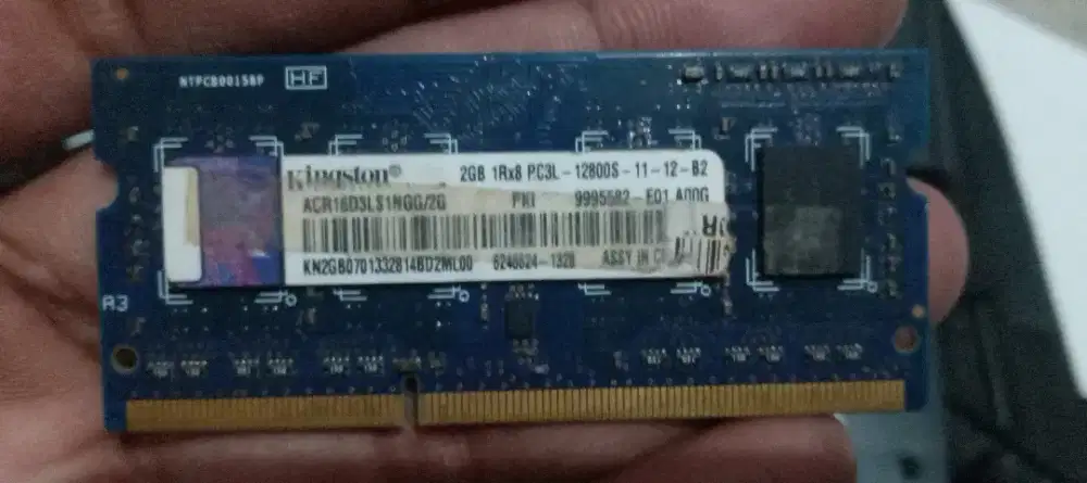 RAM Laptop Kingston DDR3 PC3L 2GB