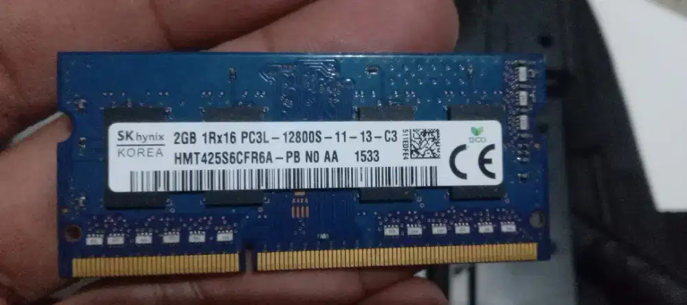 RAM Laptop SK Hynix 2GB DDR3L 1600MHz PC3L-12800S SODIMM Original