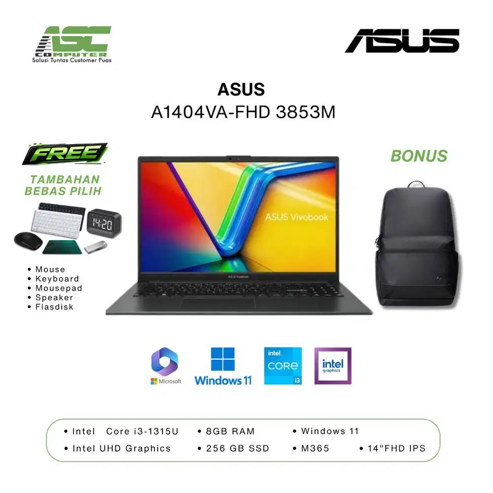 ASUS A1404VA- FHD 3853M8
