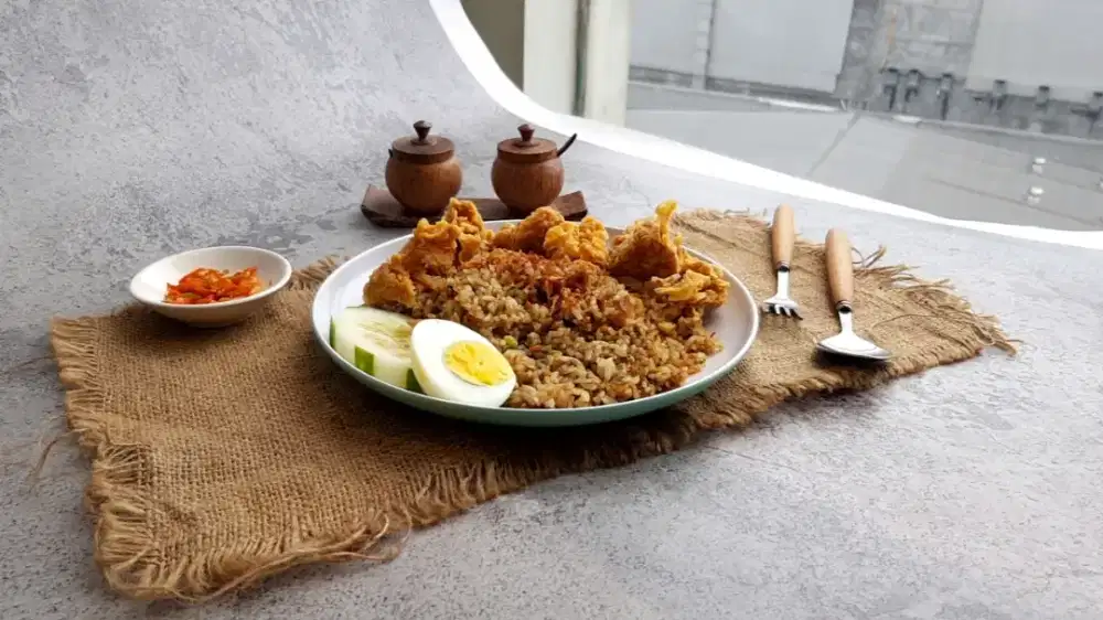 Nasgor mie klonthong jaga stand