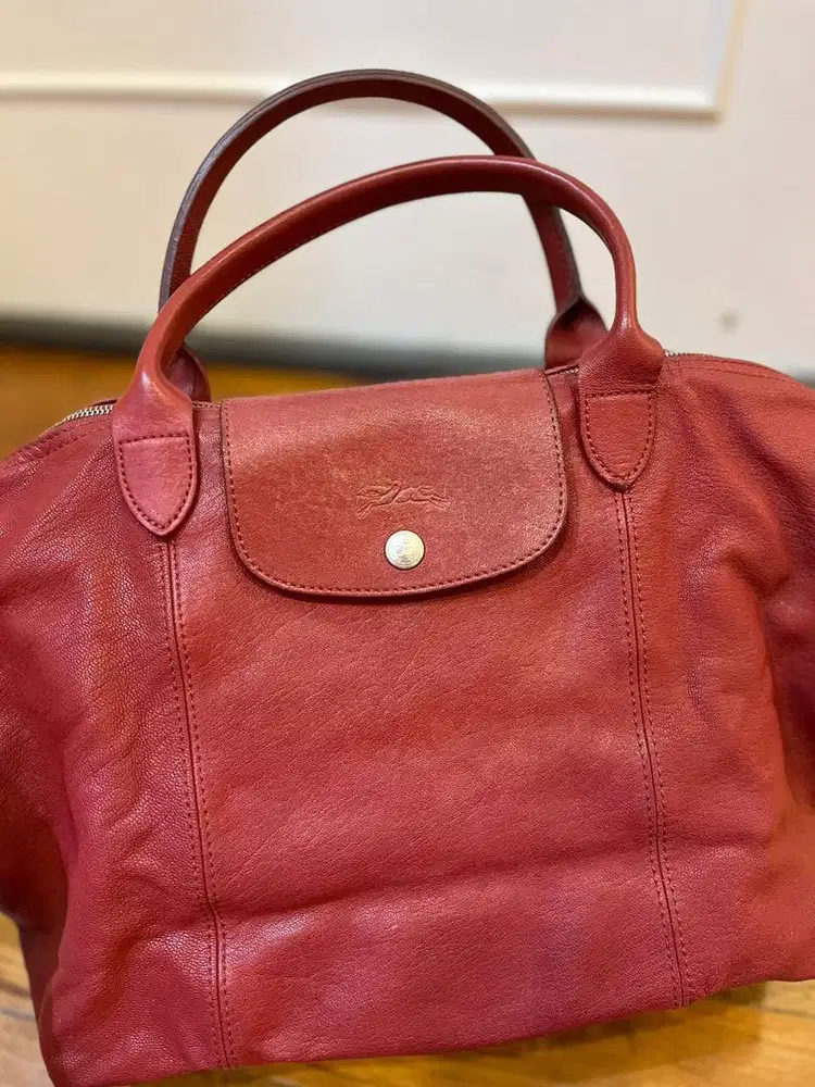 Preloved LONGCHAMP LE PLIAGE CUIR/ LEATHER < ORIGINAL >