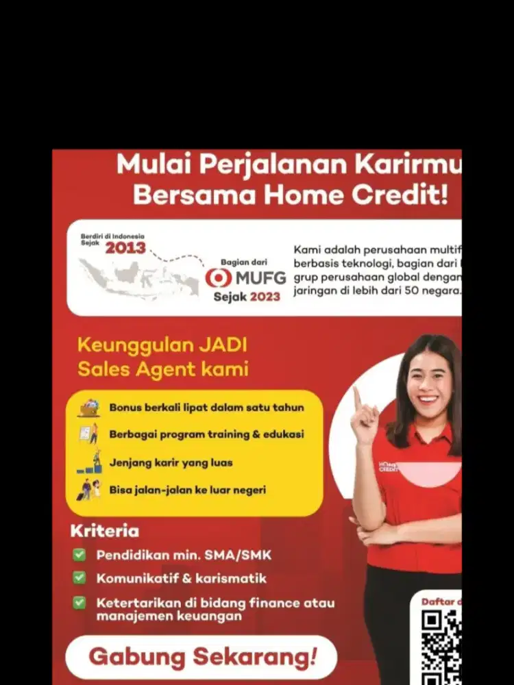 LOWONGAN KERJA SALES ASSOCIATE HOMECREDIT INDONESIA