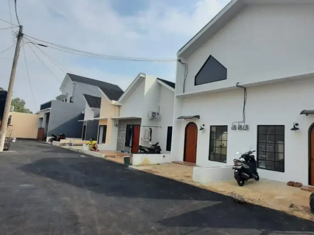 DIJUAL RUMAH KONTRAKAN MODERN 2 PINTU DI CIMUNING MUSTIKA JAYA BEKASI