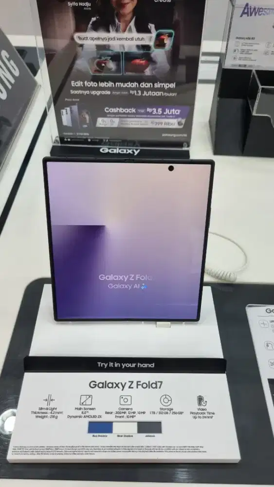 Promo Terbatas Samsung Galaxy ZFold7 12/512GB | Free Galaxy Buds 4 Pro