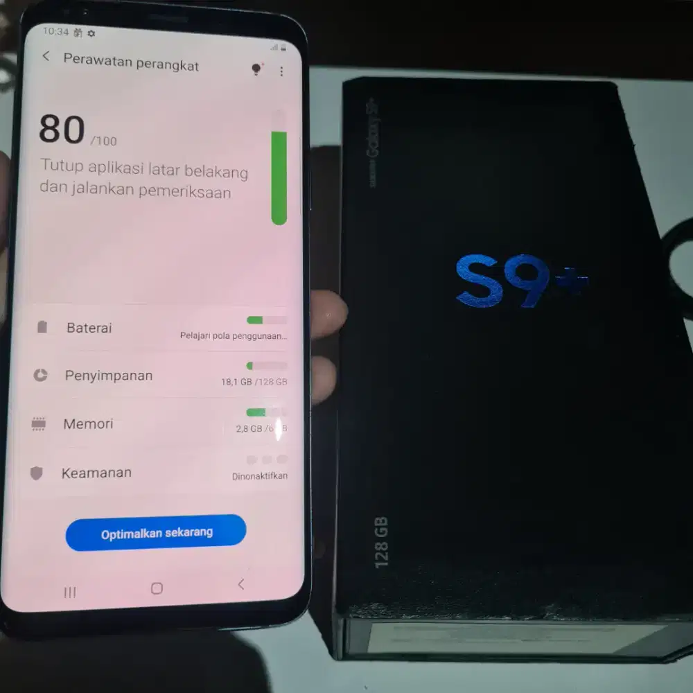 Samsung Galaxy S9+ 6/128GB SEIN Fullset Mulus Normal Siap Pakai