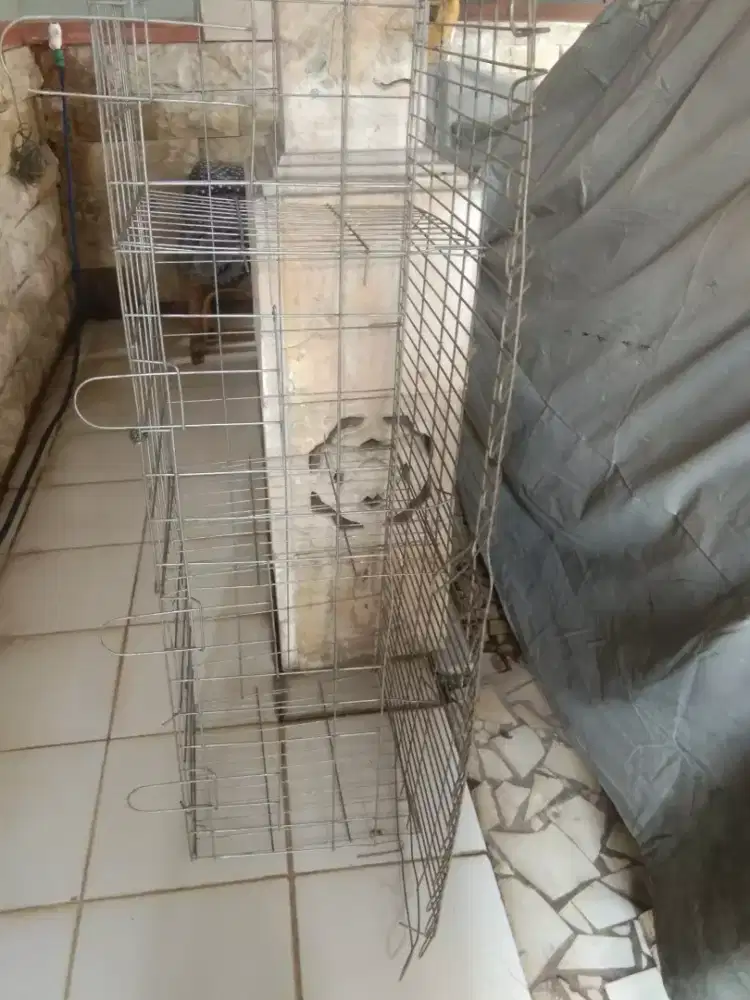 Dijual kandang batre 4 pintu second