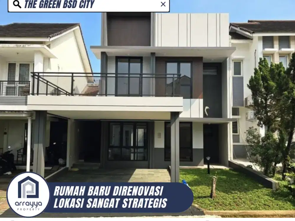 DIJUAL RUMAH CANTIK BARU DIRENOVASI DI THE GREEN BSD CITY (ARB138RN)