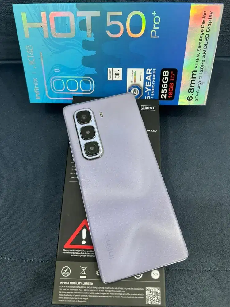 Infinix hot 50 pro+ , Purple , 8+8/256GB