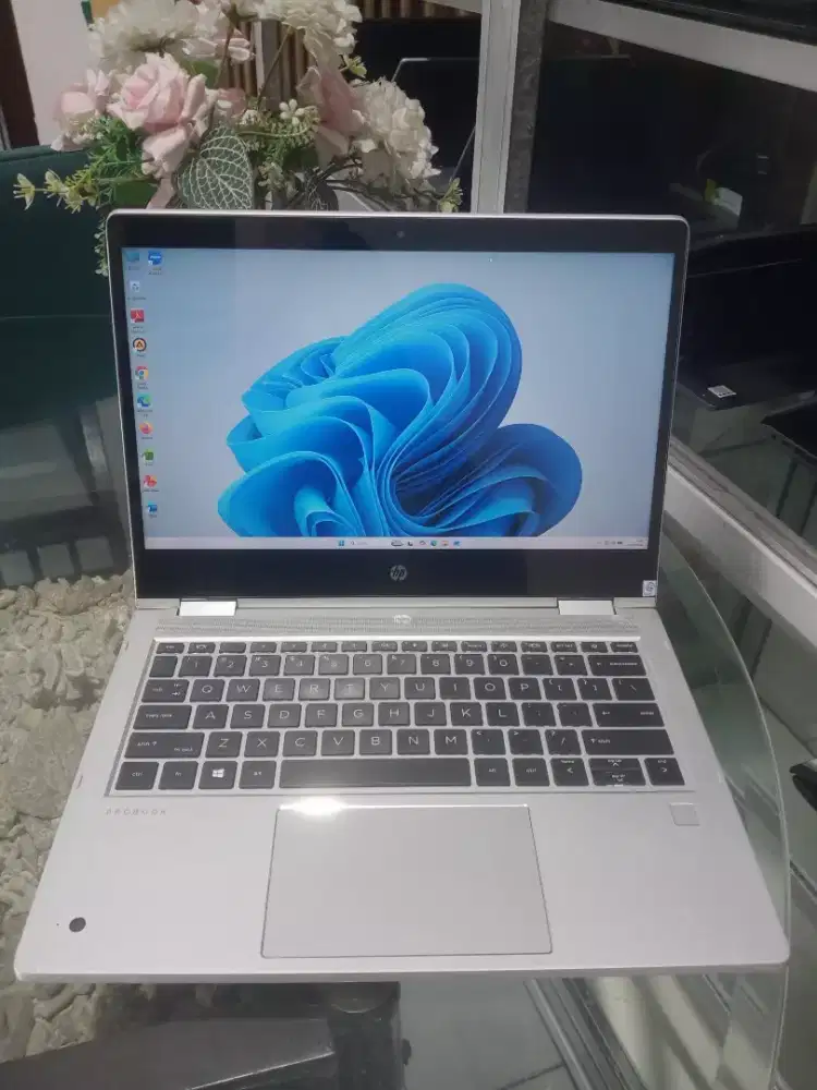Laptop HP Probook x360 Ryzen 5 4500U Ram 8 Ssd 256 Layar Touscreen