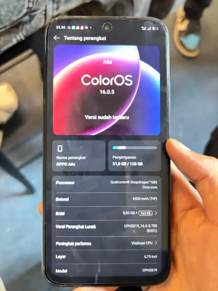 oppo a6x fullshet