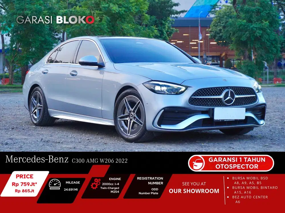 Warranty ON - Mercedes Benz C300  W206 AMG M254 EQ-Boost 2022