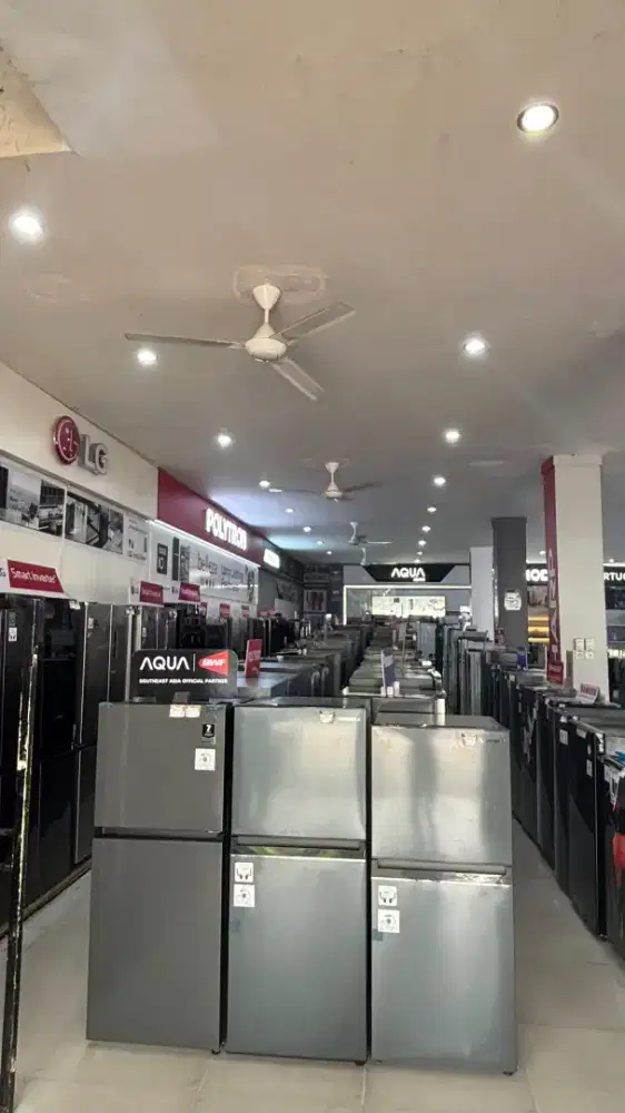 Ready kulkas 1p, 2p, dan 4pintu pembelian kredit bersama kredivo