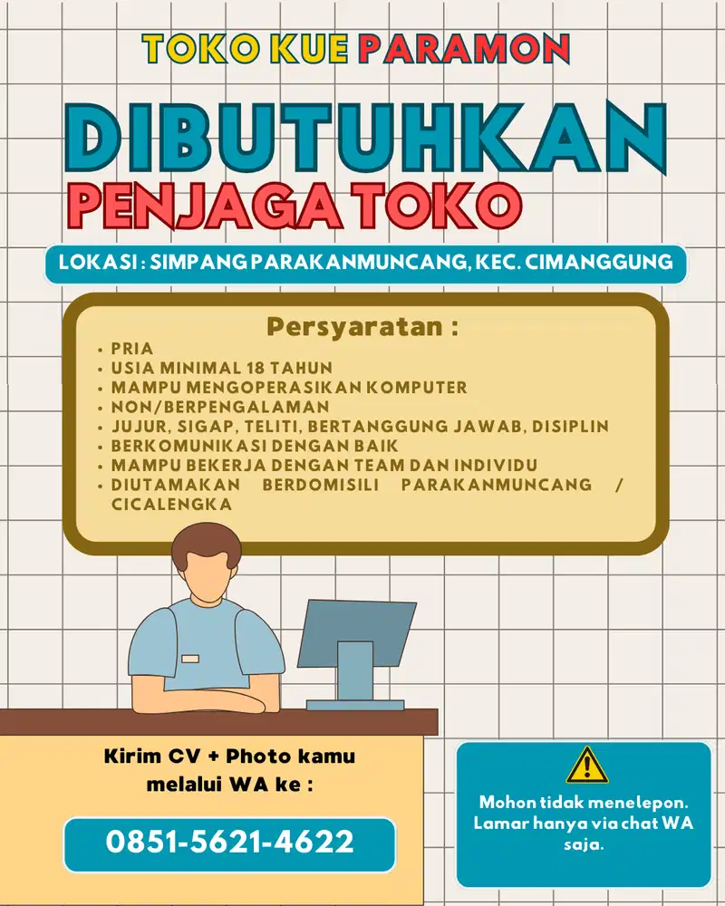 LOWONGAN KERJA PENJAGA TOKO