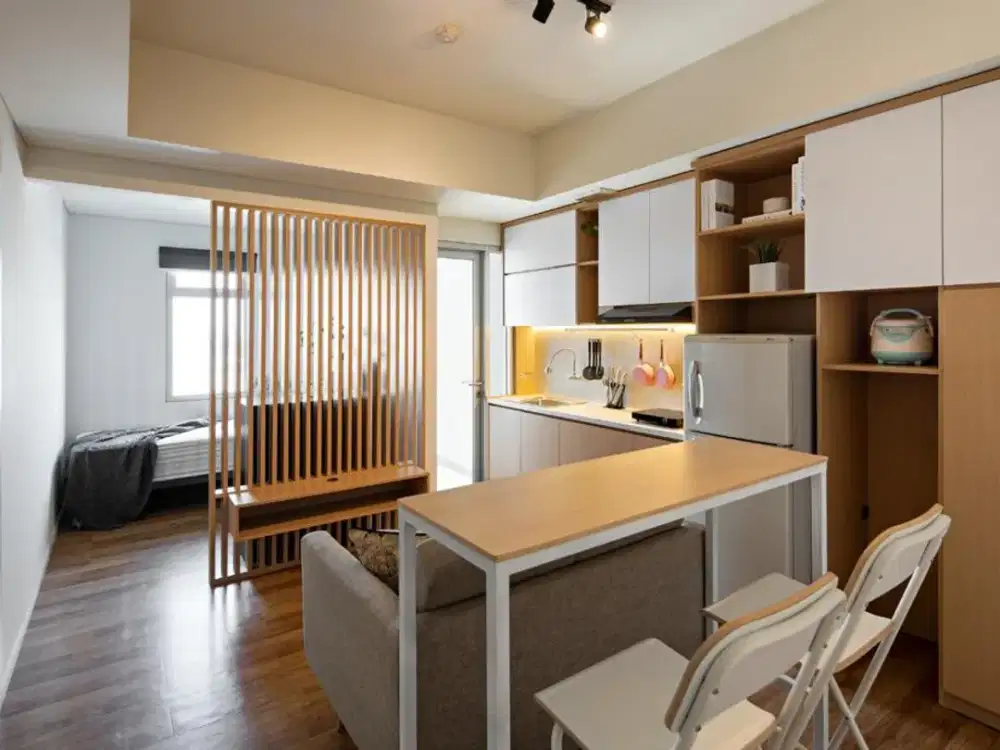 Apartemen Green Lake Sunter 1 BR furnish interior lux dan minimalis, min sewa 3 bulan.