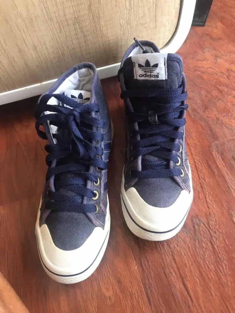 sepatu anak adidas honey stip mid denim