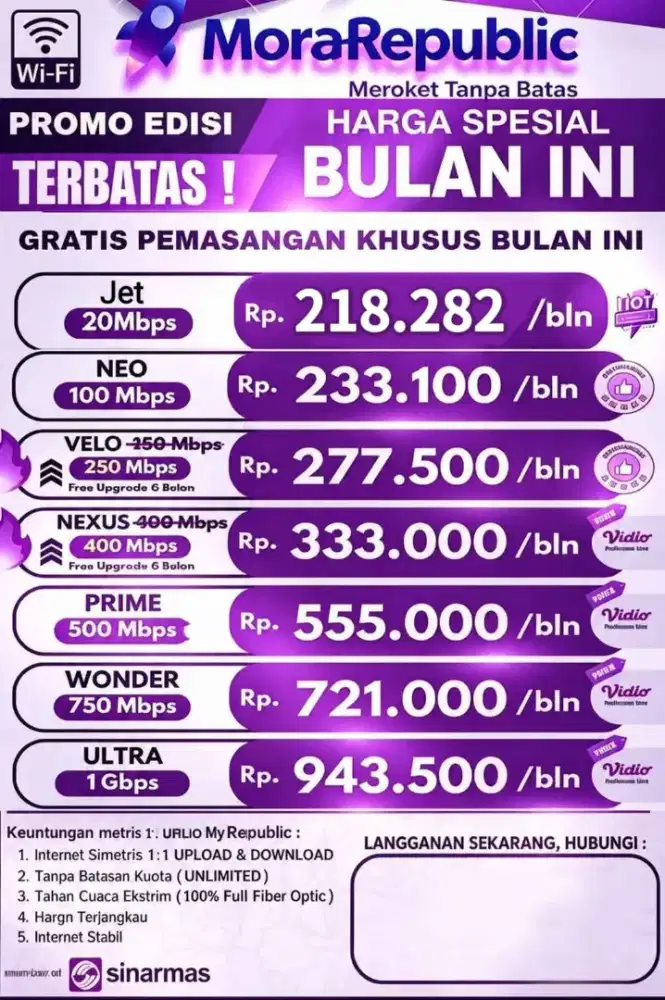 Intenet wifi Myrepublik