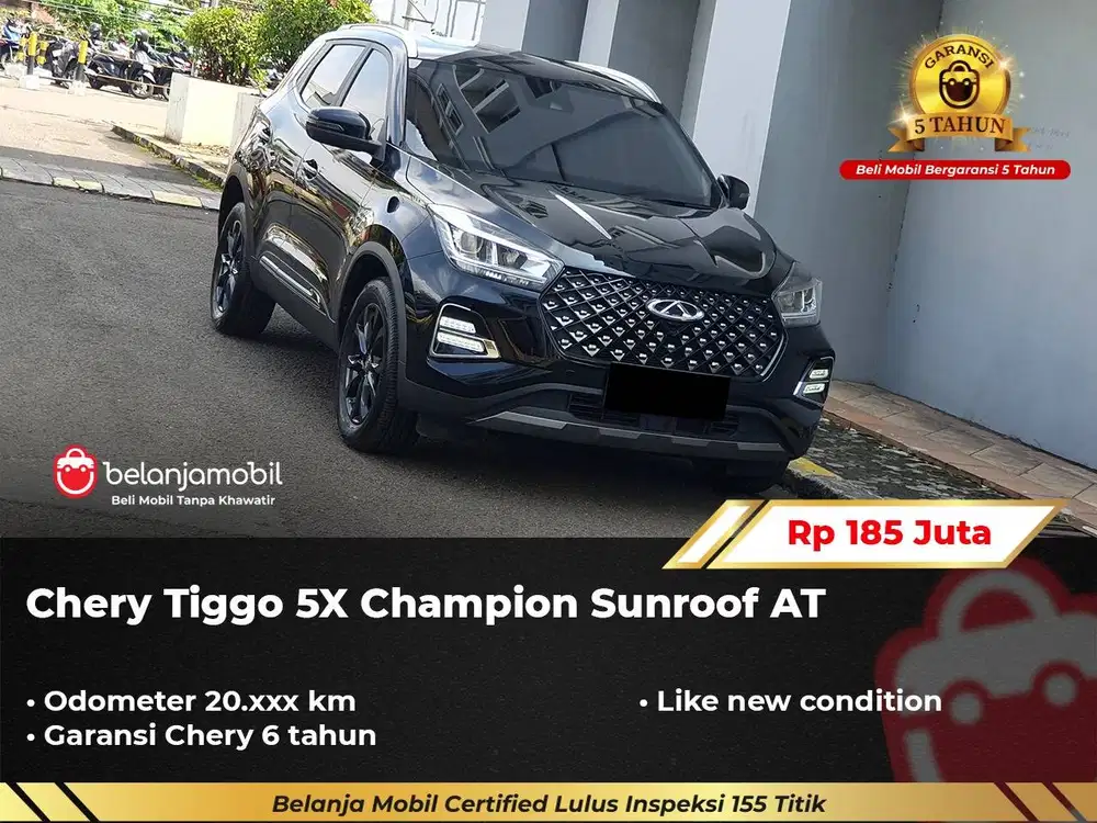 [ GARANSI 5TH ] Chery Tiggo 5X 5 X Champion Sunroof AT 2024/2025