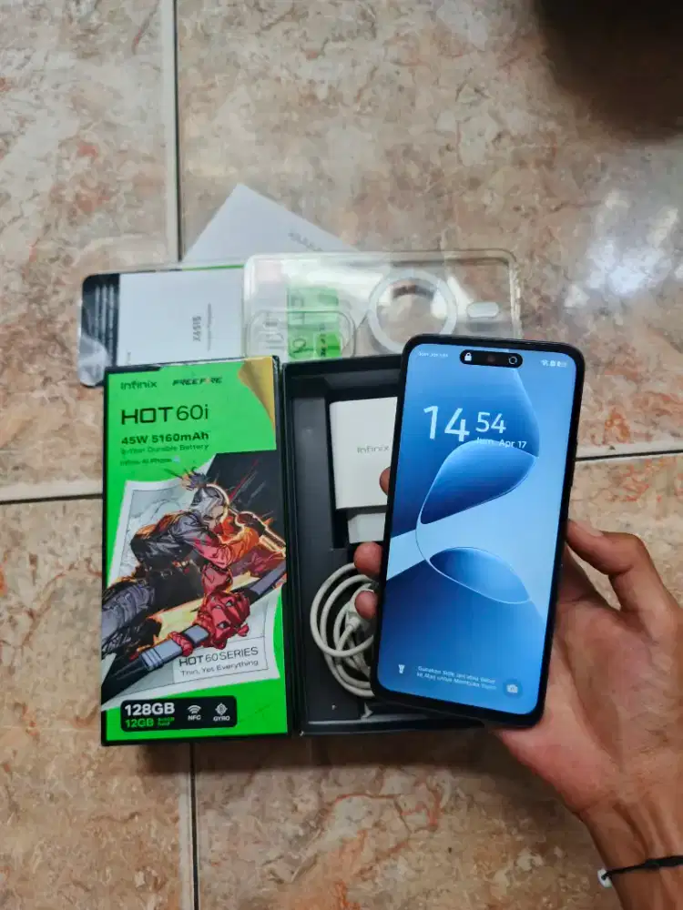 Infinix Hot 60i Ram 6+6/128 Fullset