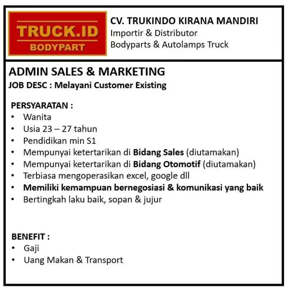 Admin sales offline