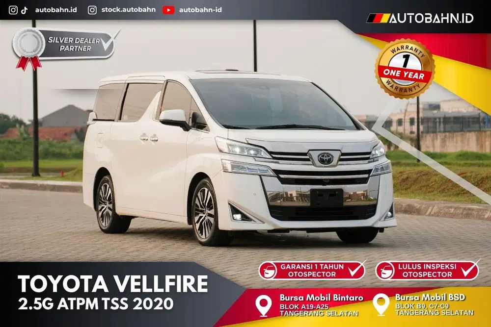 (DP 50jt) Toyota Vellfire 2.5 G ATPM TSS 2020