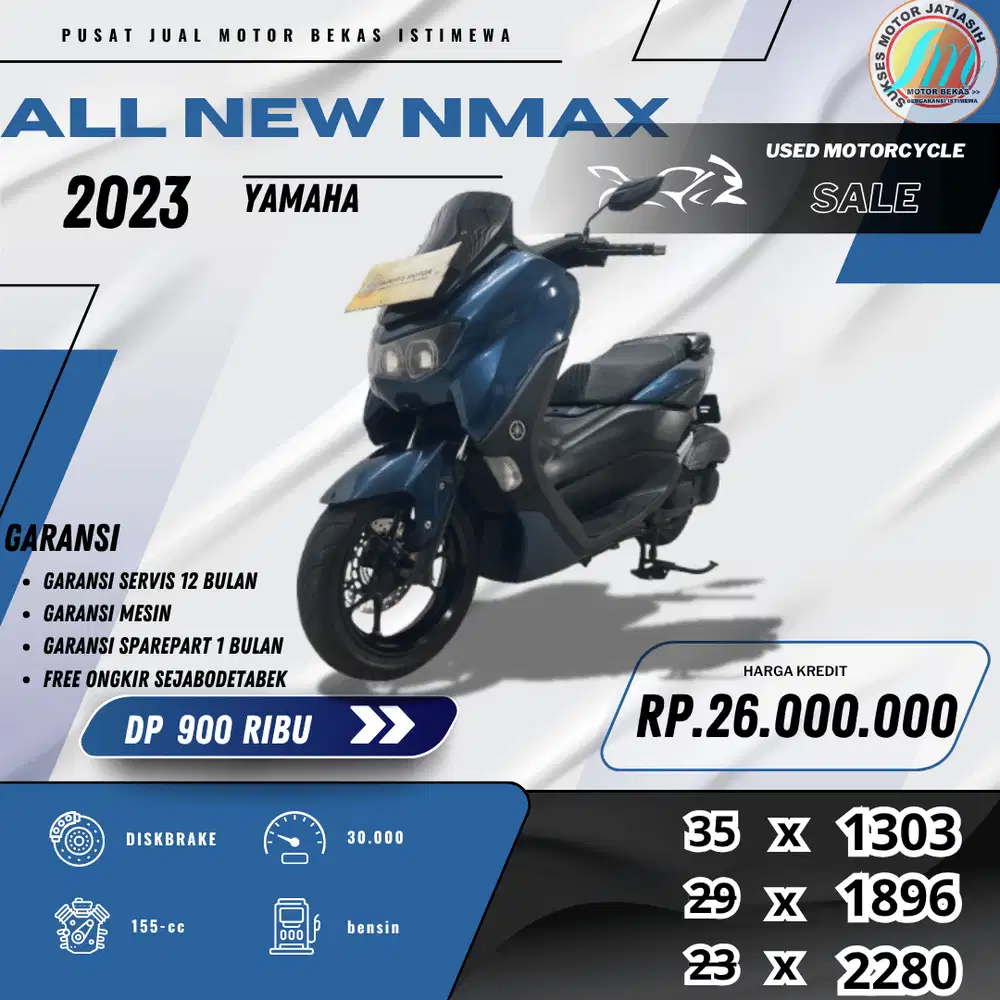 YAMAHA ALLNEWNMAX 2023 DP &ANGSURAN TERMURAH SYRT KTP&KK(SUKSESMOTOR)