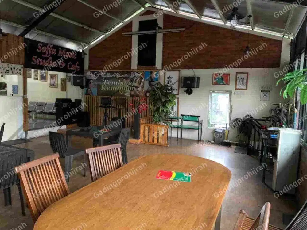 Dijual Unit rumah komersial cafe dan 3 studio musik mainroad surapati dekat gasibu