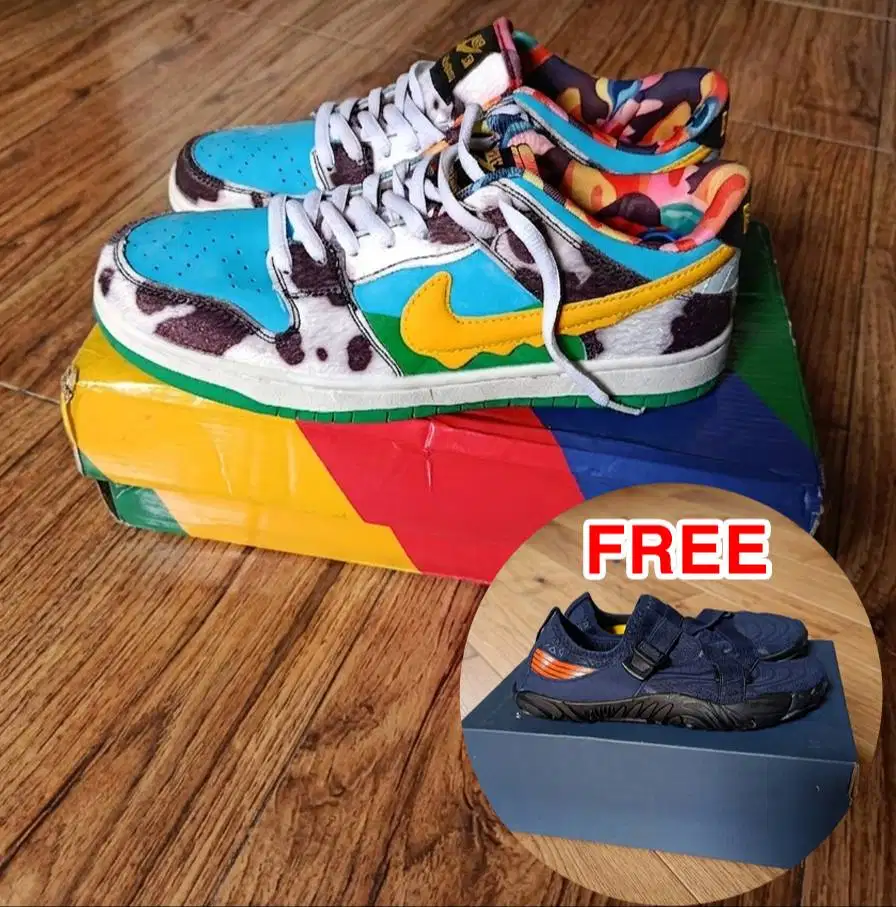 Sepatu Nike SB Dunk Leather Original Baru FREE Sepatu Pantai/Sepeda