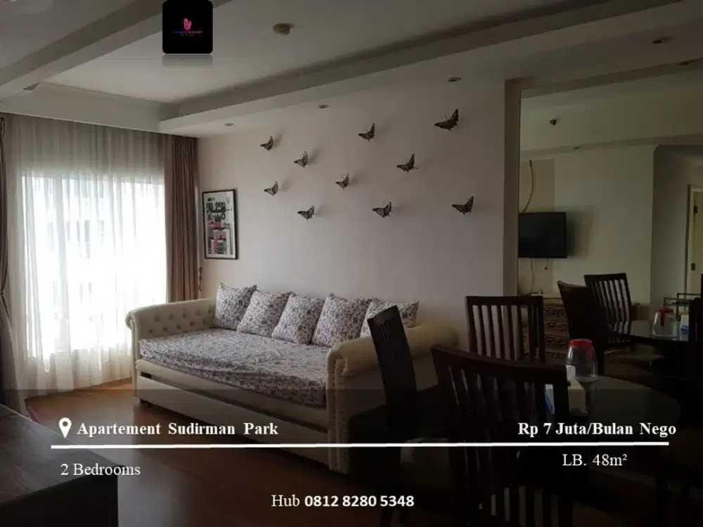 Disewakan Apartemen Sudirman Park High Floor 2BR Full Furnished