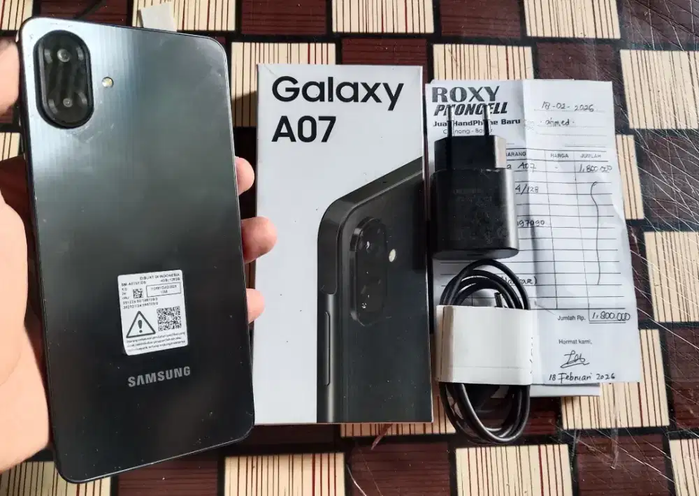 SAMSUNG A07 RAM 4+4/128