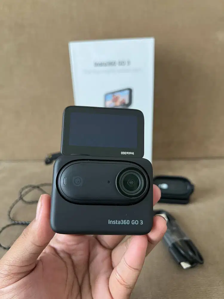 Insta360 GO 3 128GB Midnight Black Mulus 99% Like New Fullset