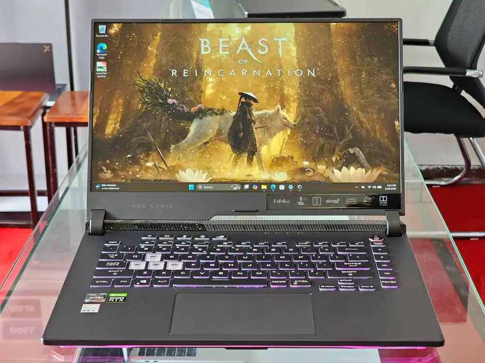 ASUS ROG Strix G15 G513RC AMD Ryzen 7 6800HS Ram 16 GB SSD 512 GB Nvid