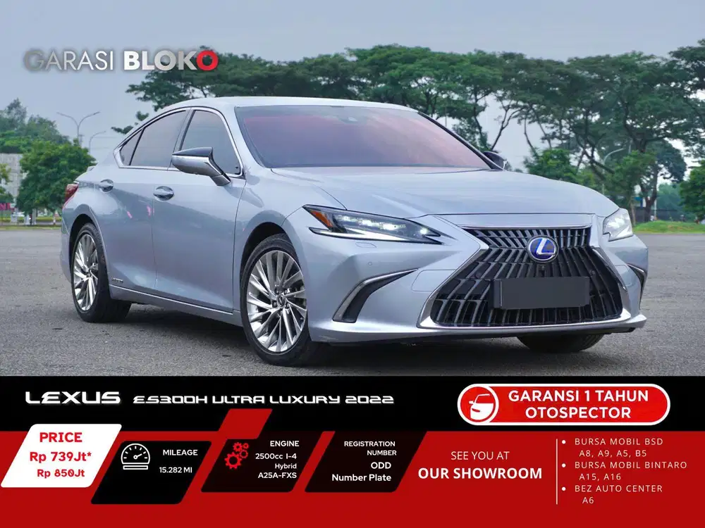 Warranty ON - Lexus Es300h Hybrid Ultra-Luxury 2022