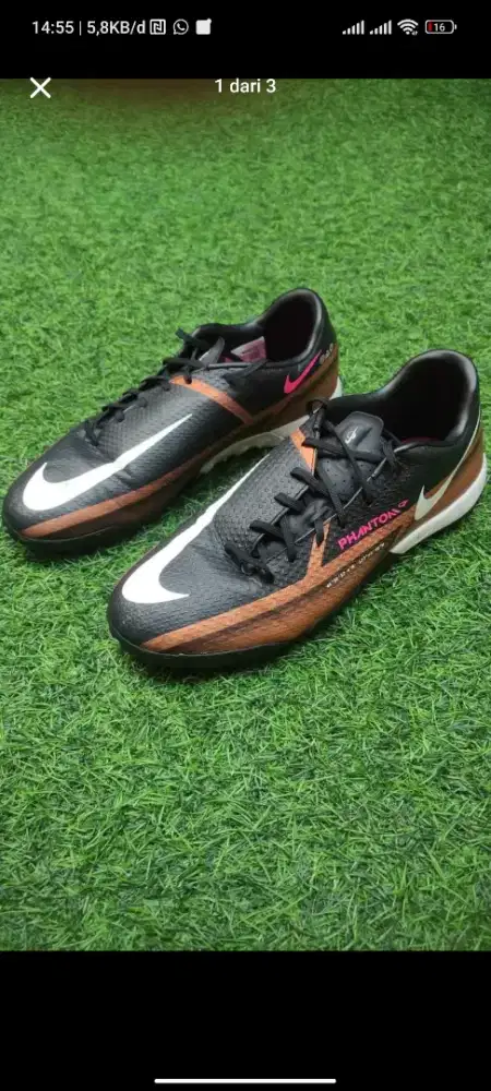 Sepatu Nike Phantom (Kaki lebar) futsal dan mini soccer